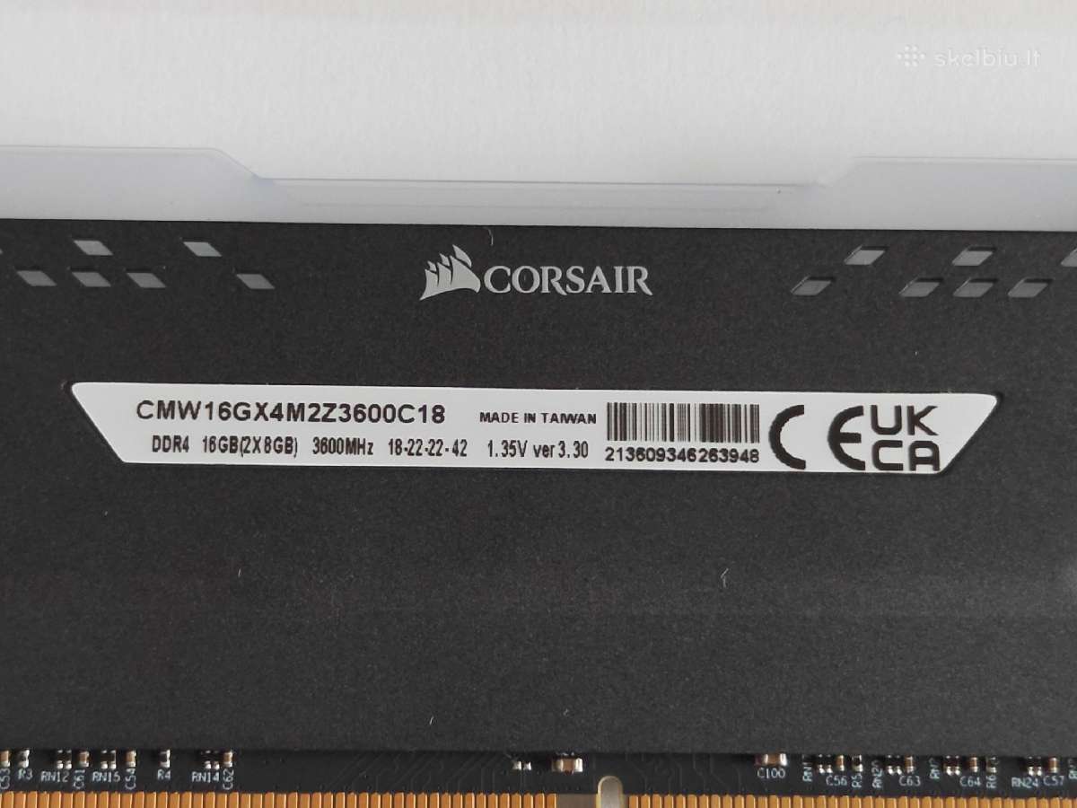 Corsair Vengeance Rgb Pro Ddr4 16gb(2x8gb) 3600mhz - nuotraukos Nr. 7