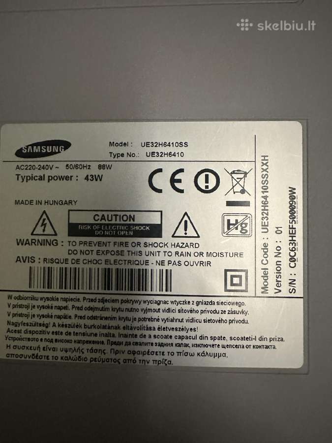 32 coliu Samsung smart TV - nuotraukos Nr. 3