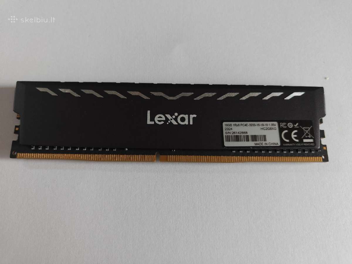Lexar Thor Ddr4 16gb 3200mhz Cl16 - nuotraukos Nr. 2
