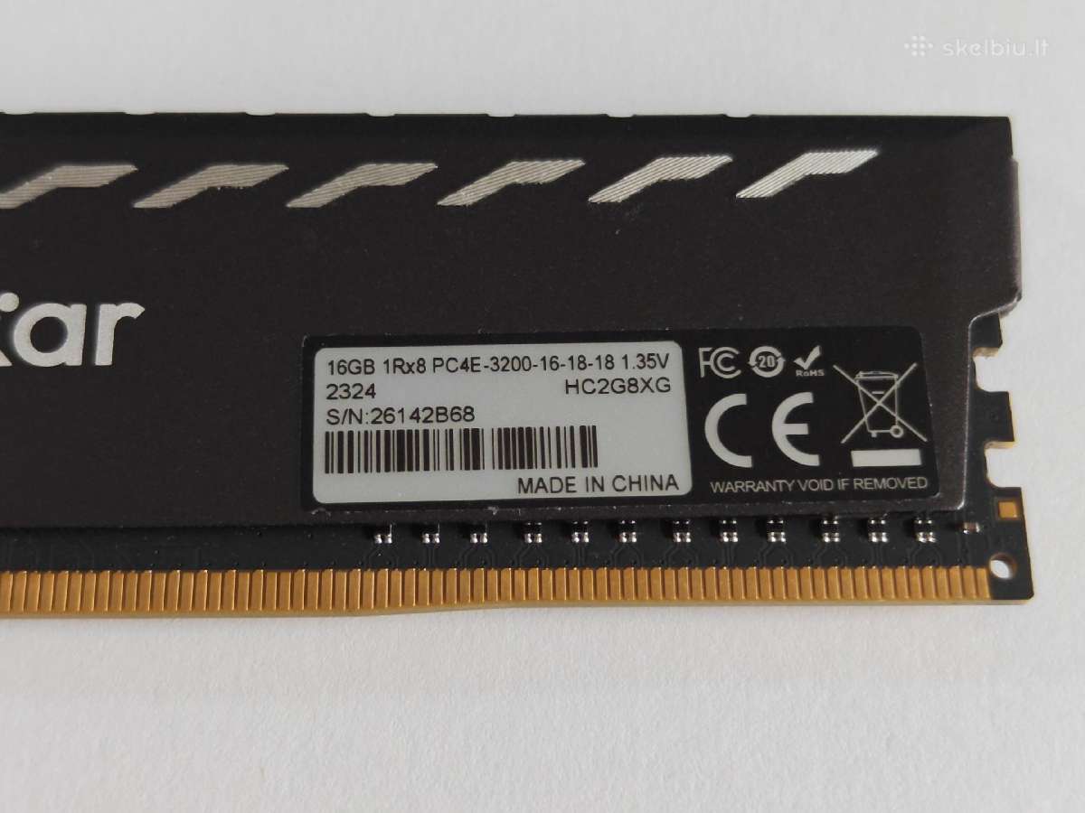 Lexar Thor Ddr4 16gb 3200mhz Cl16 - nuotraukos Nr. 3