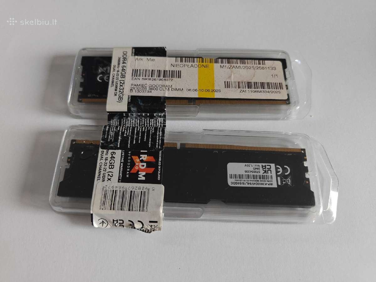 Goodram Irdm Pro Ddr4 64gb(2x32gb) 3600mhz Cl18 - nuotraukos Nr. 4