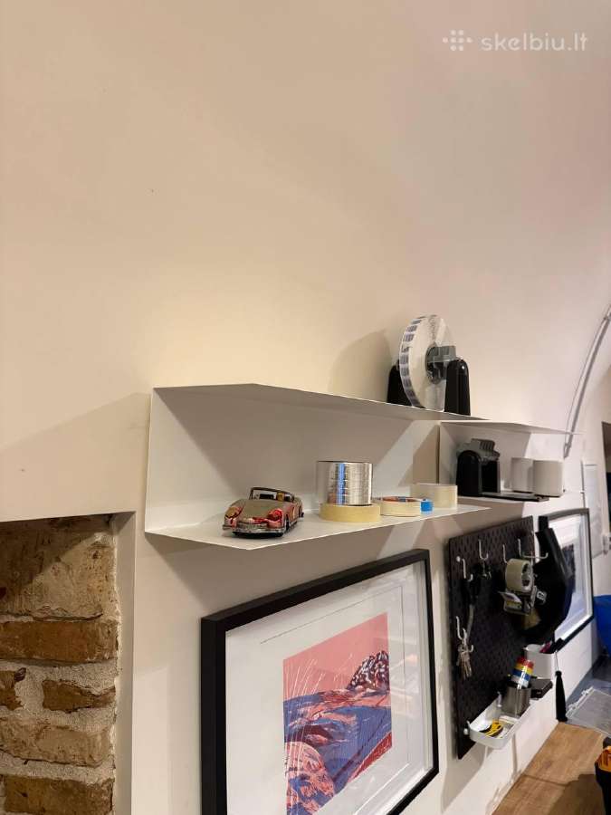 Ikea Botkyrka baltos metalinės lentynos – 4 vnt. - nuotraukos Nr. 2