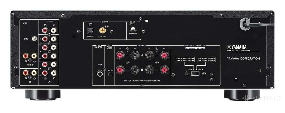 Stereo stiprintuvas A-s501 - nuotraukos Nr. 2