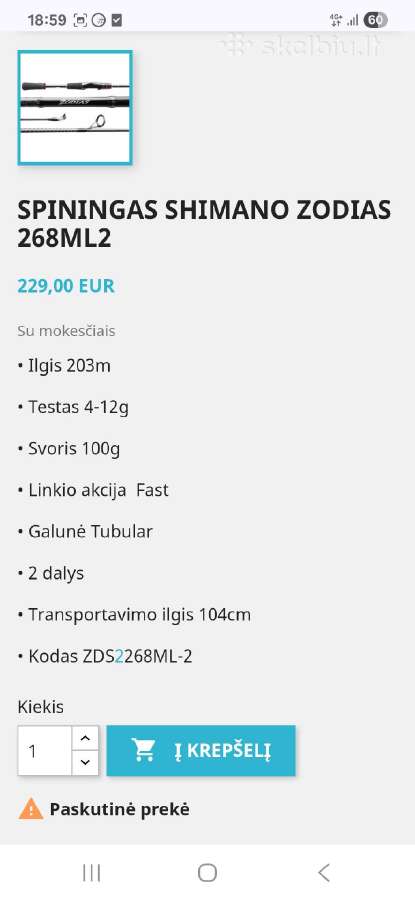 Shimano zodias ir lucky John kastingas. - nuotraukos Nr. 7