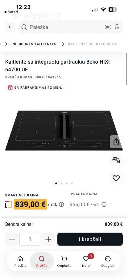 Kaitlentė su integruotu gartraukiu Beko - nuotraukos Nr. 3