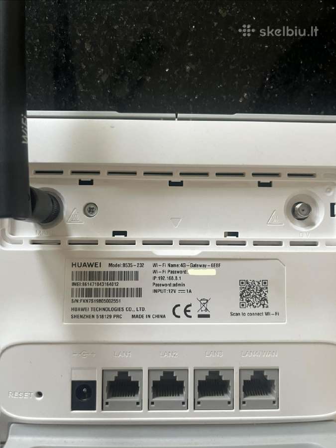 Routeris Huawei Model:b535-232 4G 15€ - nuotraukos Nr. 2