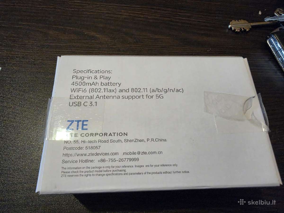 Zte Mu5001a 5G Wifi6 nešiojamas modemas - nuotraukos Nr. 5