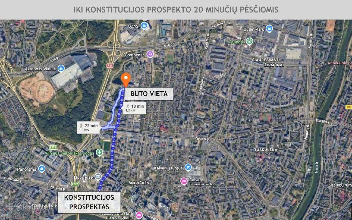Naujas A+ kl su panoraminiu vaizdu Vilniaus centre - nuotraukos Nr. 25