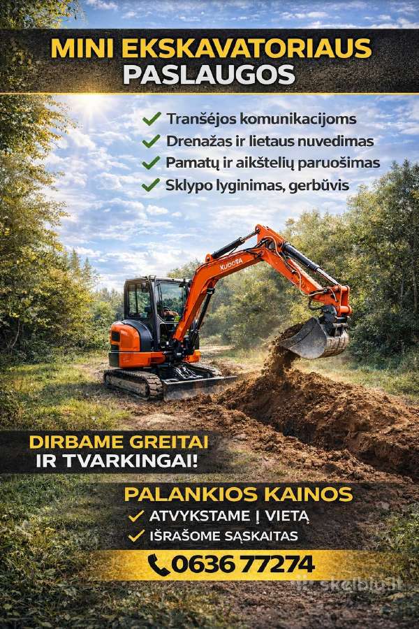 Krautuvo Ratinio (Račioko) + Paletines Šakes Nuoma - nuotraukos Nr. 9