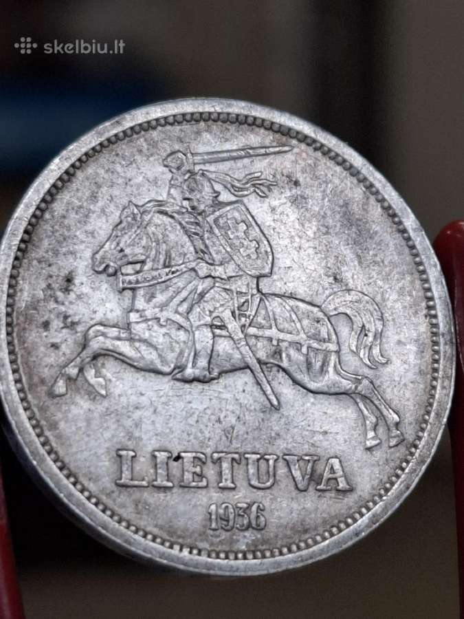 Basanavičius 5 litai 1936 - nuotraukos Nr. 2