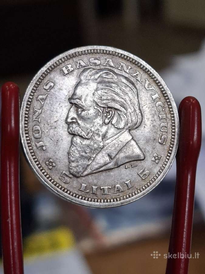 Basanavičius 5 litai 1936 - nuotraukos Nr. 3