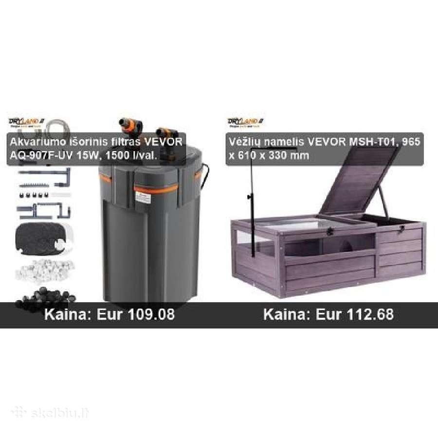 Akvariumų ir gyvūnų priežiūros įranga - nuotraukos Nr. 12