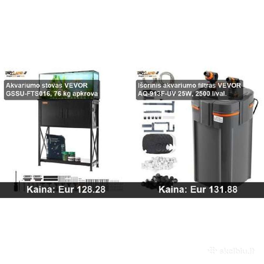 Akvariumų ir gyvūnų priežiūros įranga - nuotraukos Nr. 15