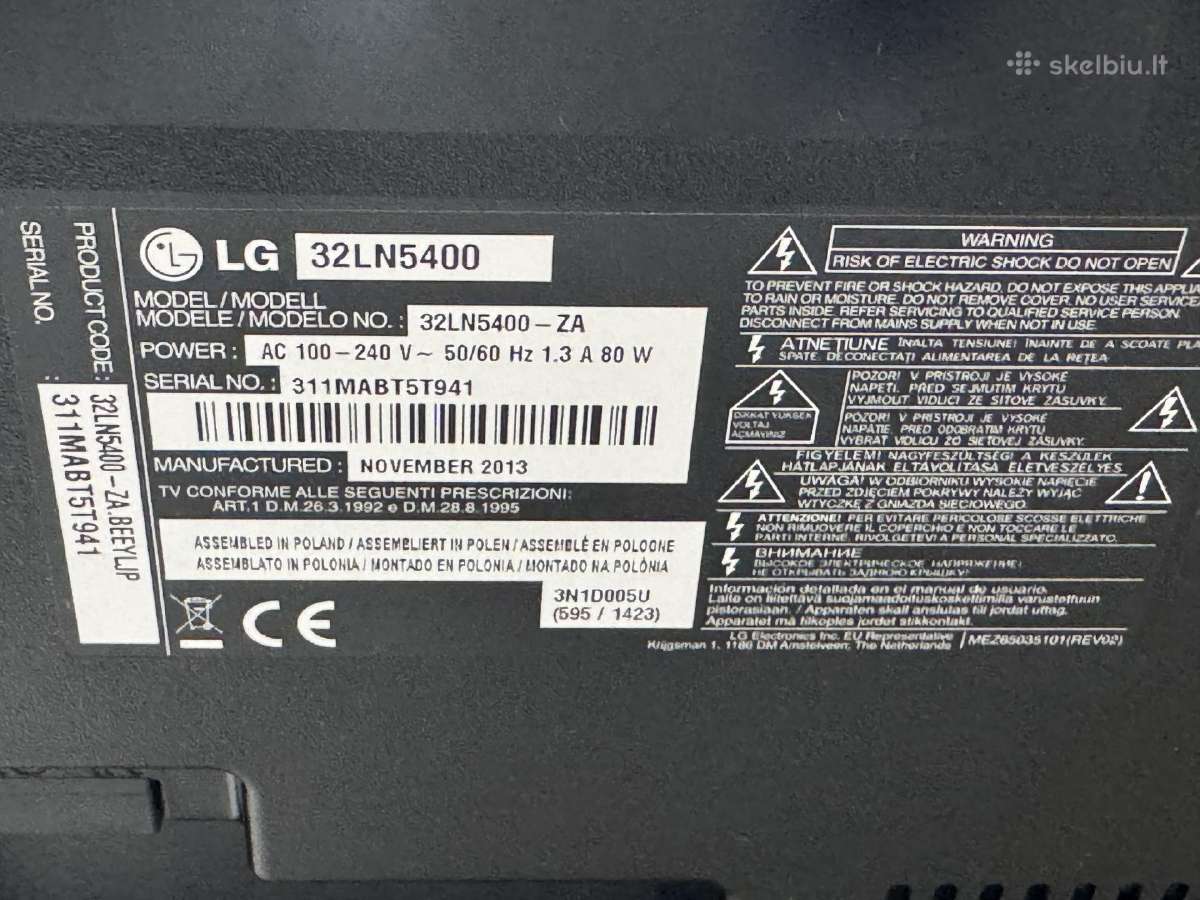 LG 32ln5400 LED televizorius - nuotraukos Nr. 5