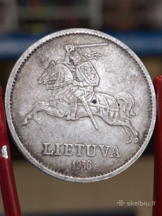 Vytautas 1936 10 litų sidabras - nuotraukos Nr. 2