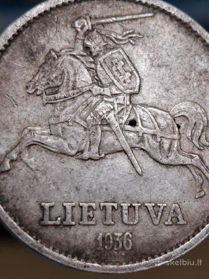 Vytautas 1936 10 litų sidabras - nuotraukos Nr. 3