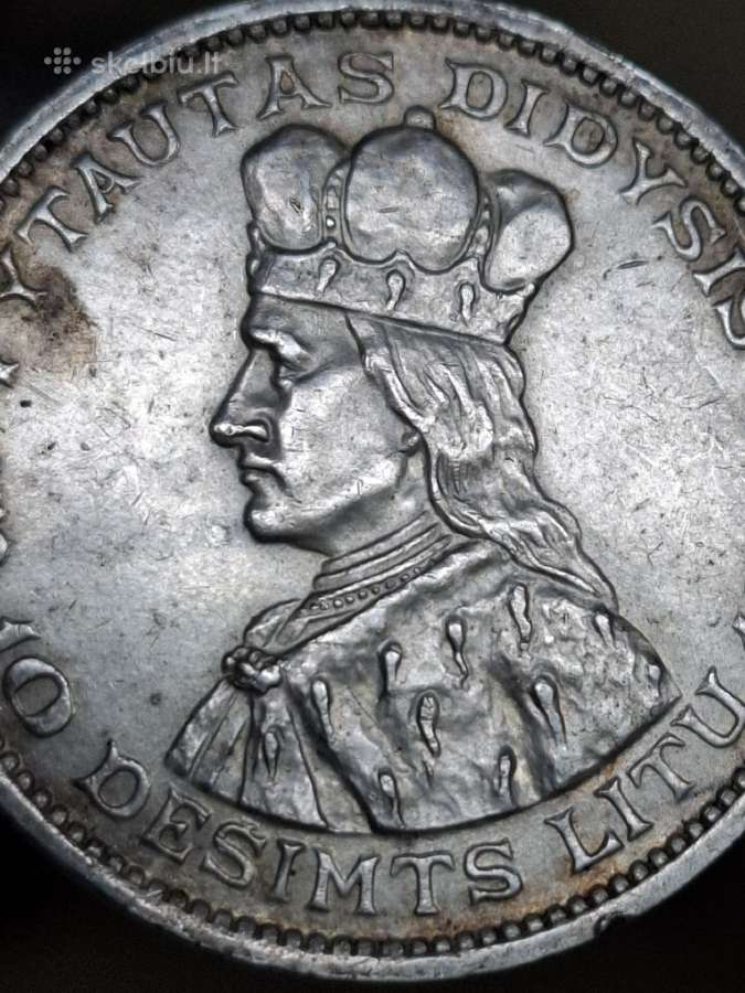 Vytautas 1936 10 litų sidabras - nuotraukos Nr. 6