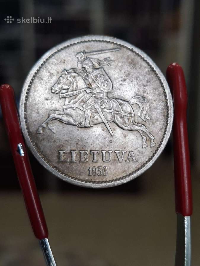 Vytautas 1936 10 litų sidabras - nuotraukos Nr. 9