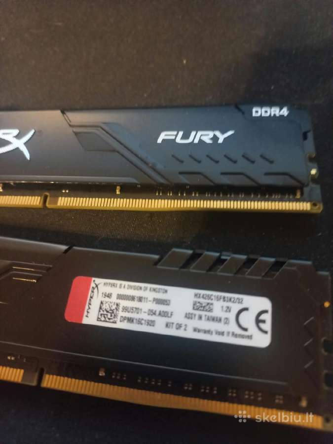 Kingston Hyperx Fury Ddr4 32gb 2666 MHz - nuotraukos Nr. 2