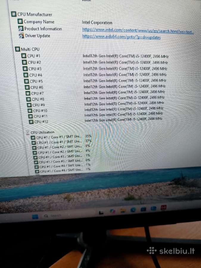 Pilnas žaidimų komplektas: (i5-12400f, Rtx 3060ti - nuotraukos Nr. 3
