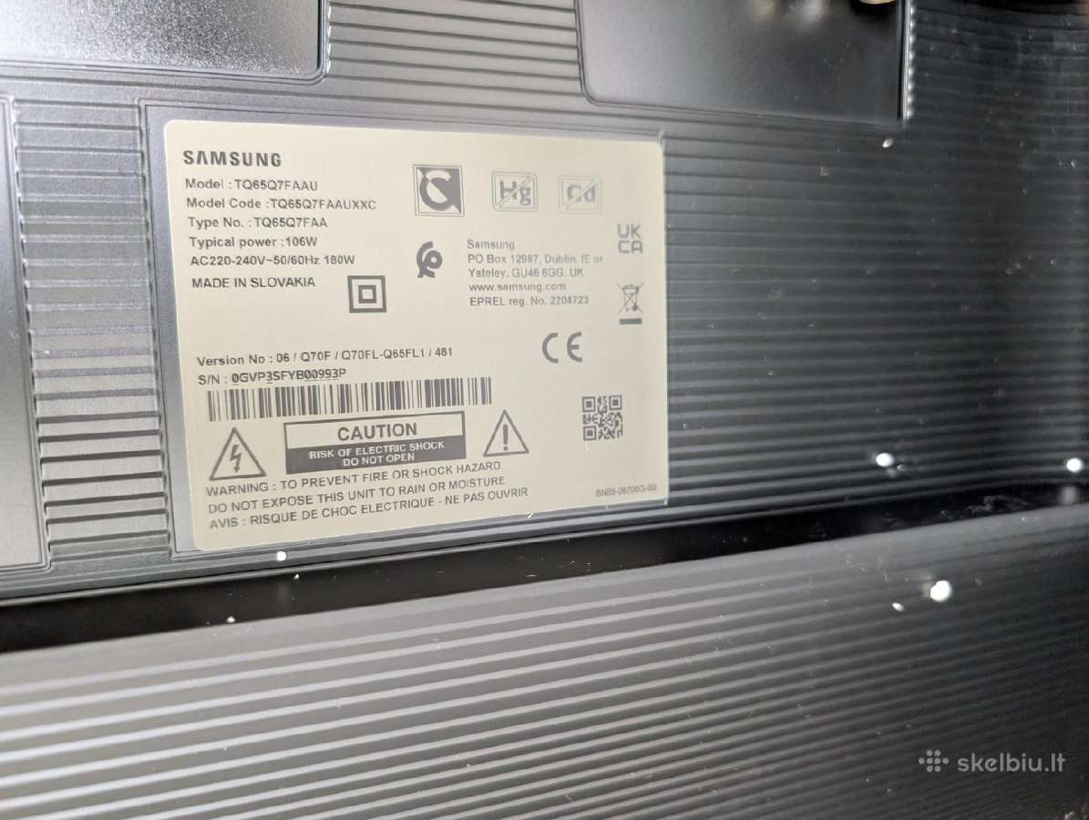 Samsung Tq65q7f 65 4k Uhd Qled Smart TV - nuotraukos Nr. 5