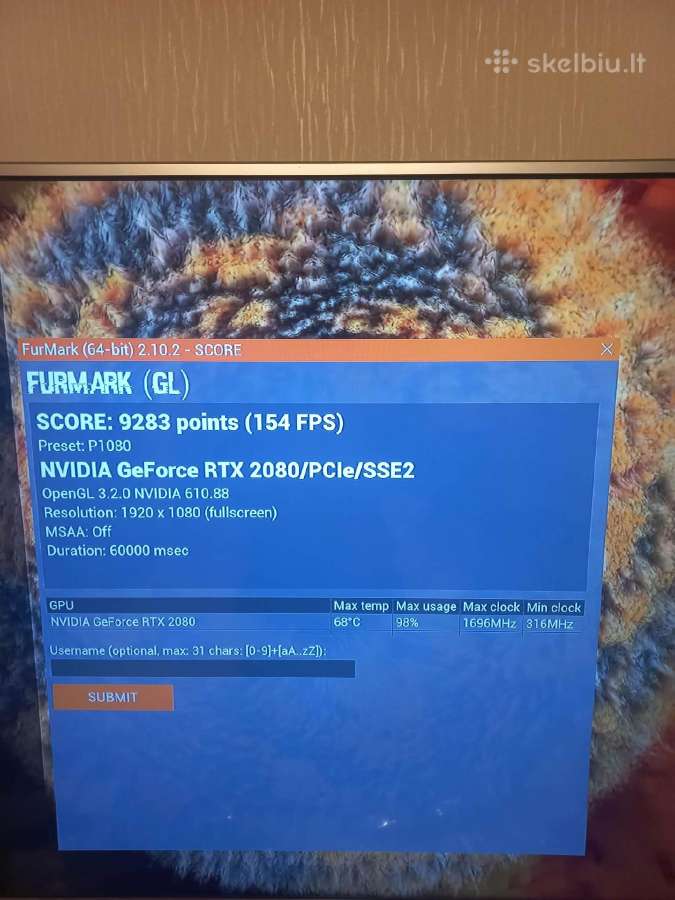 Pny Geforce Rtx 2080 8gb Xlr8 Gaming - nuotraukos Nr. 5
