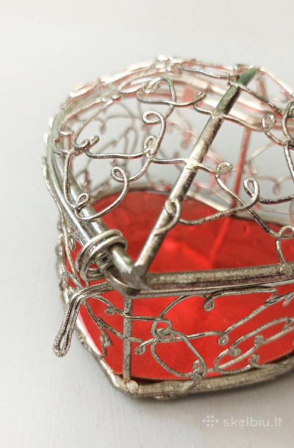 Širdelės formos dekoratyvinė metalinė dėžutė - nuotraukos Nr. 7