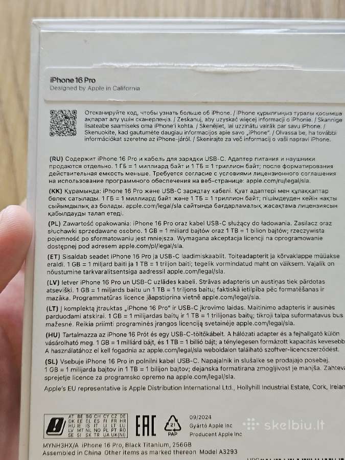 iPhone 16 Pro 256 GB su Burga dėklu - nuotraukos Nr. 10