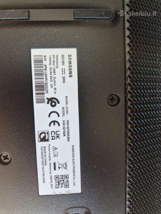 Parduodama „samsung“ garso sistema Hw-q700a - nuotraukos Nr. 2