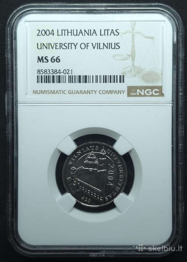 1 litas 2004 m. Ngc Ms 66 Vilniaus universitetas - nuotraukos Nr. 2