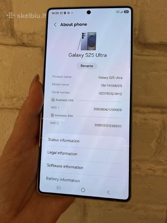 Samsung S25 ultra 256gb - nuotraukos Nr. 6