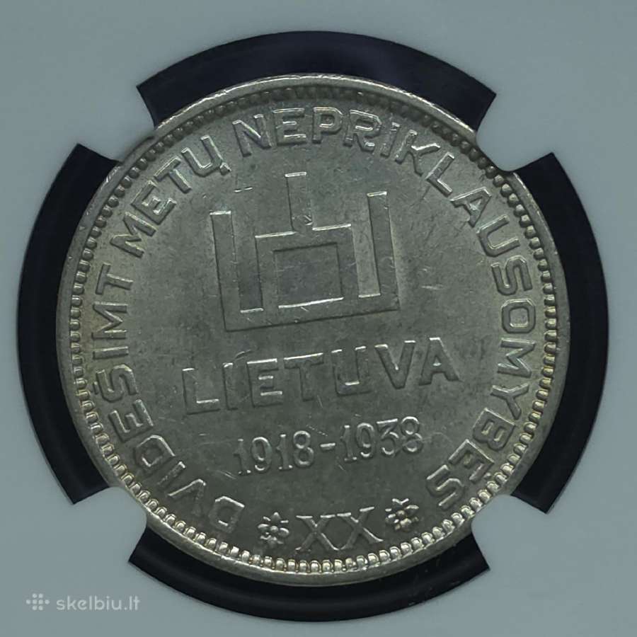 10 litų 1938 m. Ngc Ms 62 Antanas Smetona - nuotraukos Nr. 6
