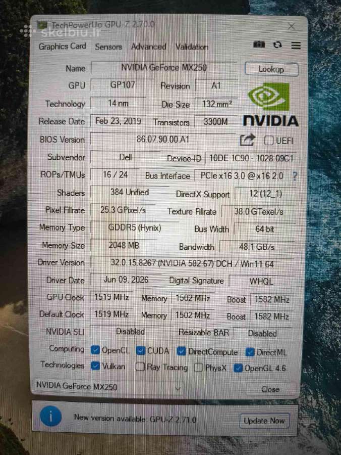 15.6 Ips i7-10850h 16gb 512gb Mx 250 2gb 47% - nuotraukos Nr. 7