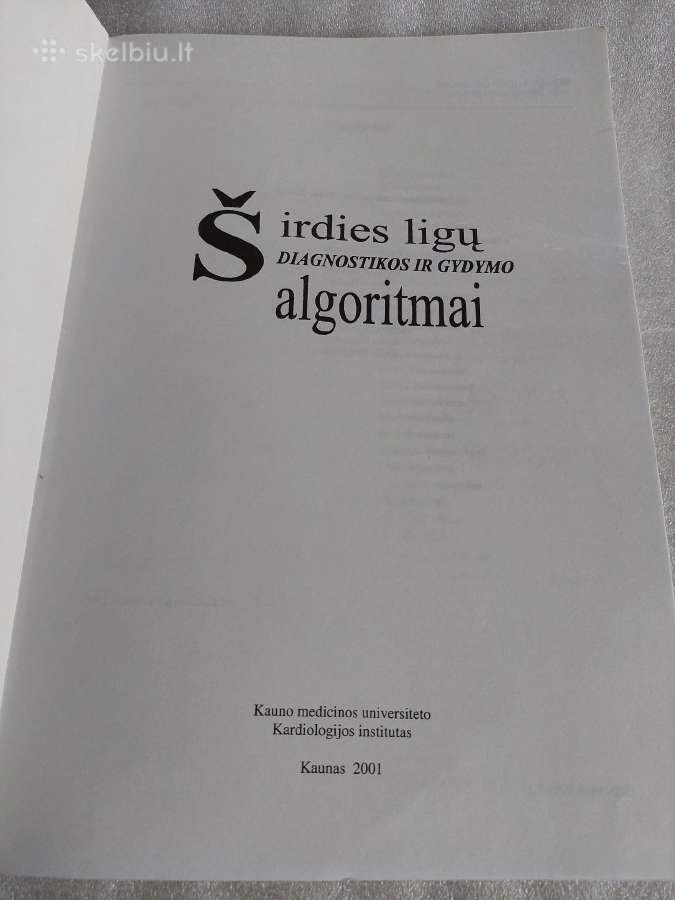 Širdies ligų diagnostikos ir gydymo algoritmai -2 - nuotraukos Nr. 2