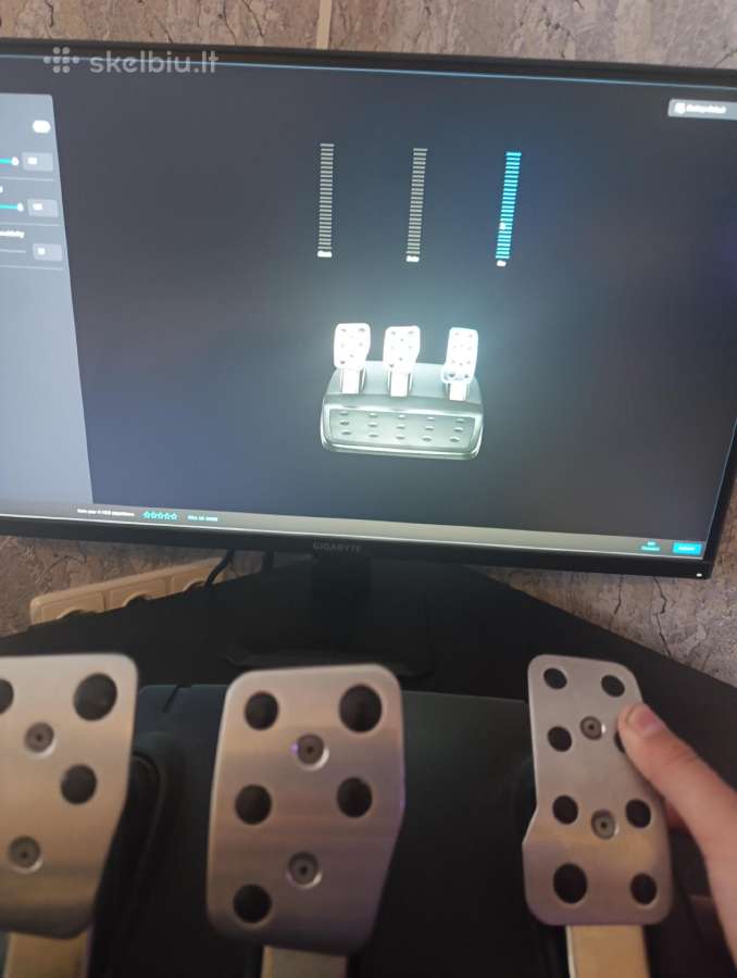 Logitech g29 vairas su pedalais - nuotraukos Nr. 5