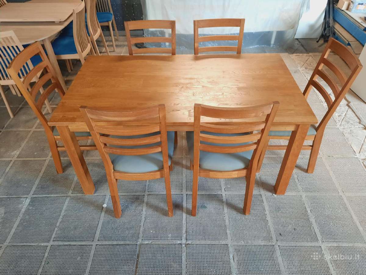 Ąžuolinis stalas +6 kėdės iš Danijos - nuotraukos Nr. 5