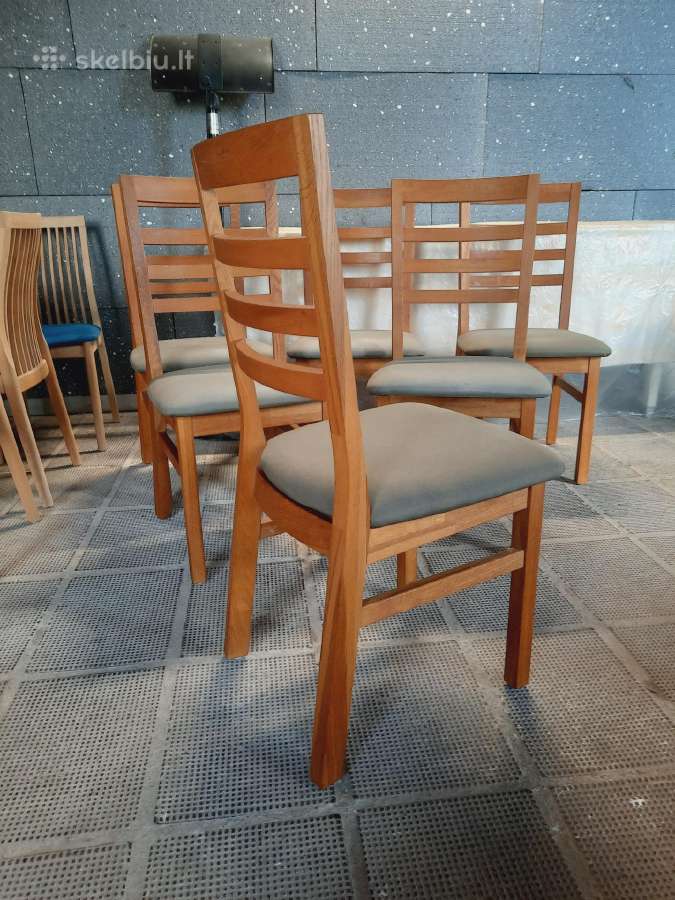 Ąžuolinis stalas +6 kėdės iš Danijos - nuotraukos Nr. 16