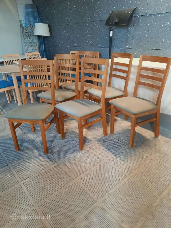 6 Ąžuolinės kėdės iš Danijos - nuotraukos Nr. 3