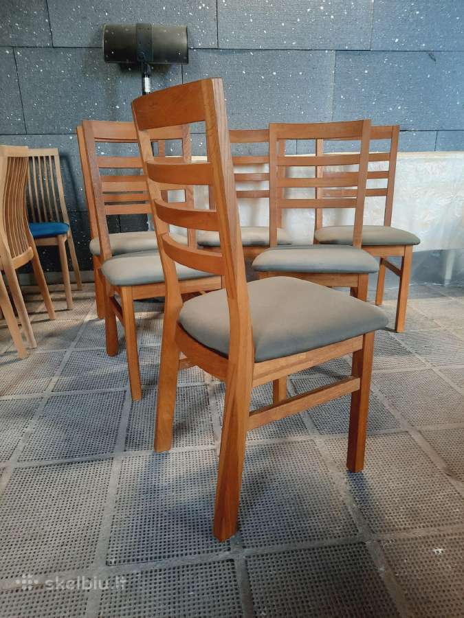 6 Ąžuolinės kėdės iš Danijos - nuotraukos Nr. 8