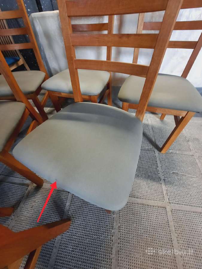 6 Ąžuolinės kėdės iš Danijos - nuotraukos Nr. 11