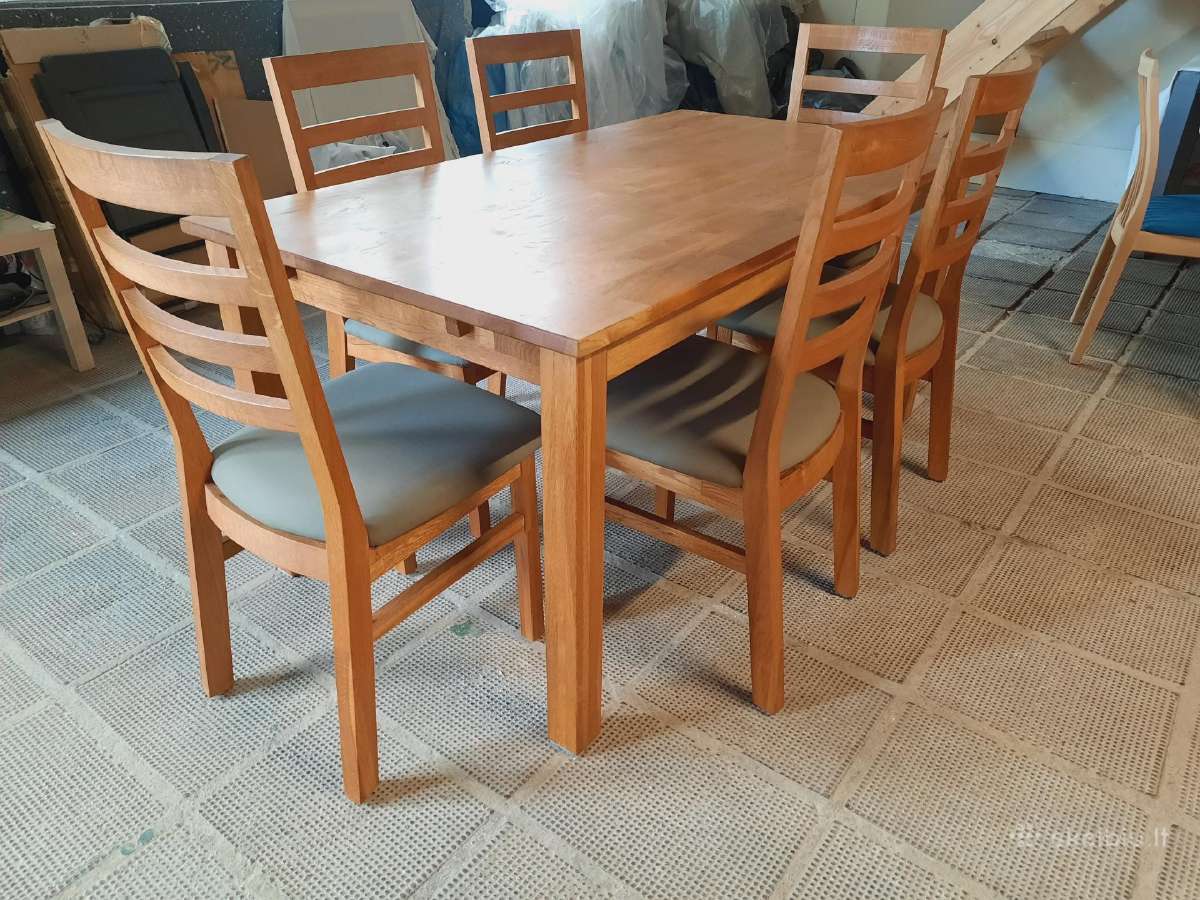 6 Ąžuolinės kėdės iš Danijos - nuotraukos Nr. 12