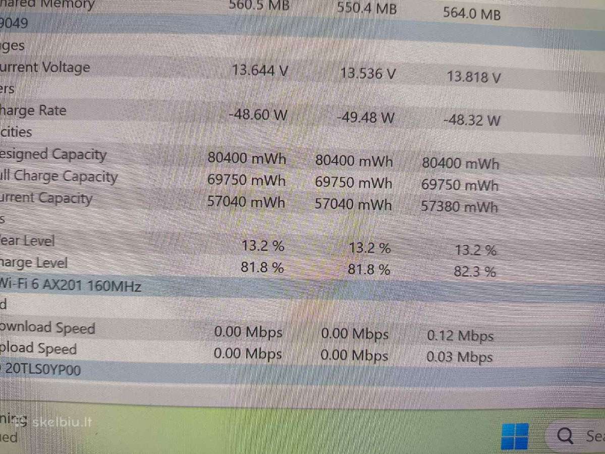 X1 Extreme Gen 3 i7-10850h 32gb 512gb Gtx 1650 Ti - nuotraukos Nr. 7