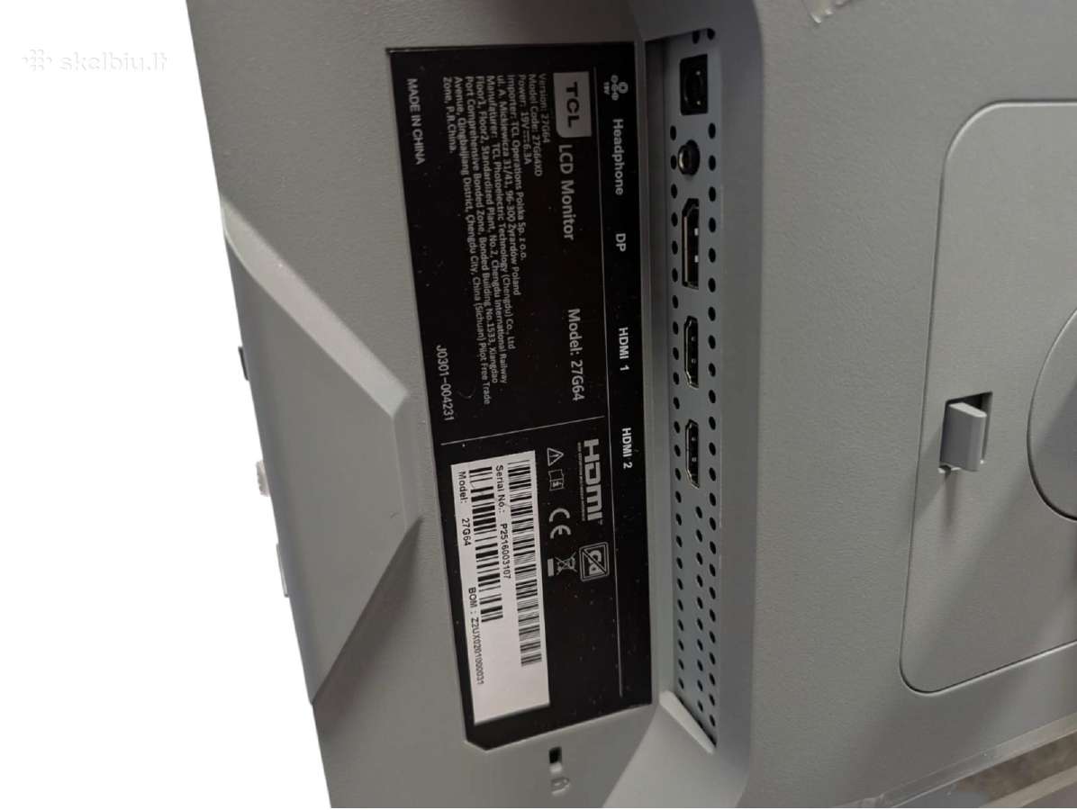 Monitorius Tcl 27g64 27 Qhd Qd-mini LED 1 - nuotraukos Nr. 4