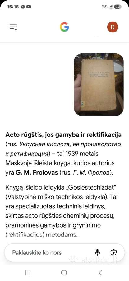 Acto rūgštis jos gamyba ir rektifikacija - nuotraukos Nr. 5