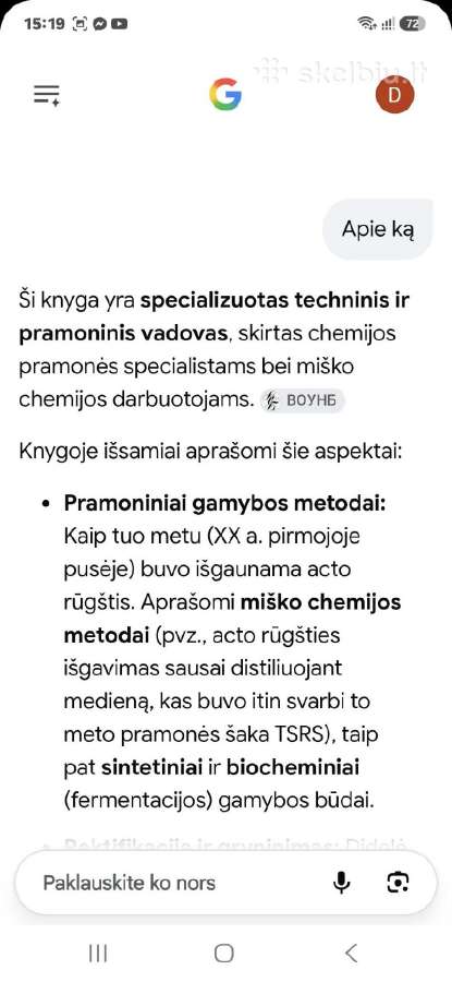 Acto rūgštis jos gamyba ir rektifikacija - nuotraukos Nr. 6