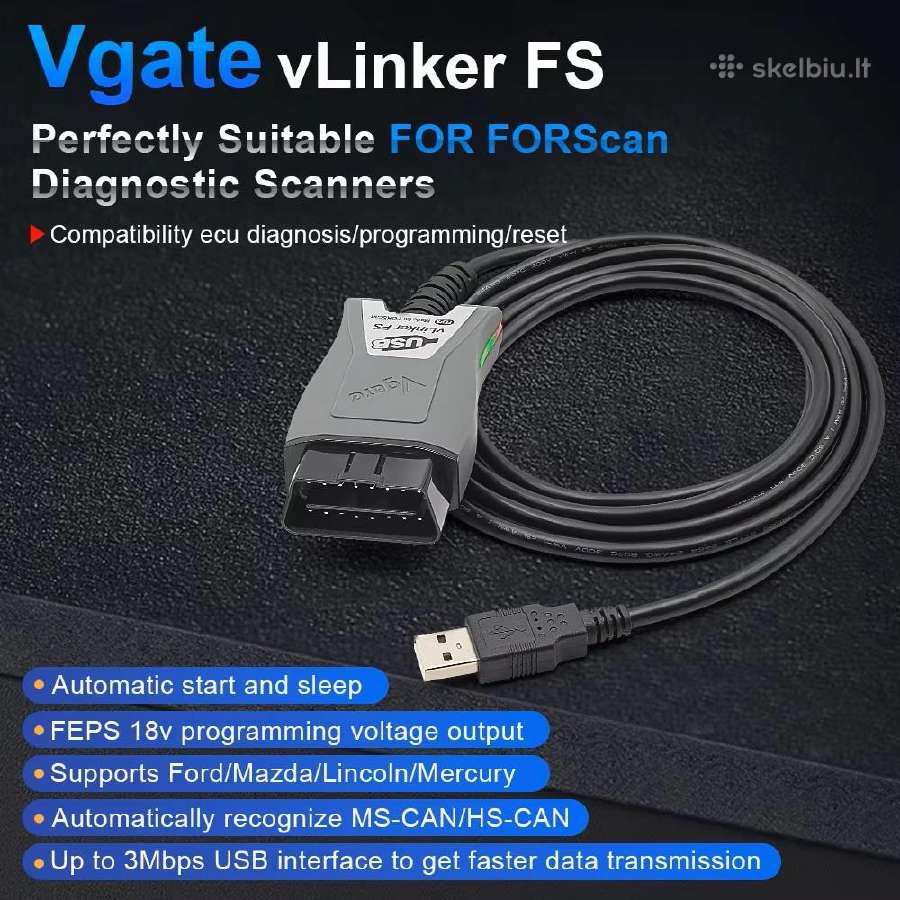 Obd Diagnostika Ford / Mazda / Lincoln / Mercury - nuotraukos Nr. 6