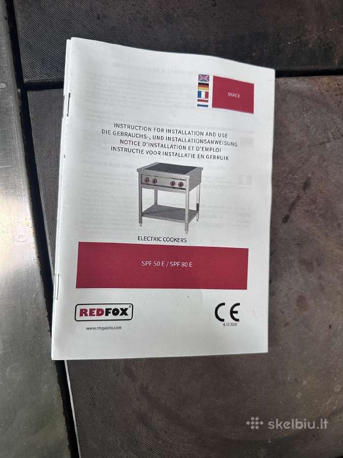 Elektrinė viryklė 4vietų Redfox Spf 80 E - nuotraukos Nr. 2