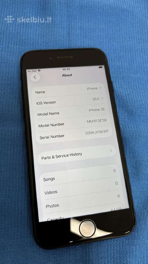 iPhone Se 64gb Midnight (2022) - nuotraukos Nr. 2