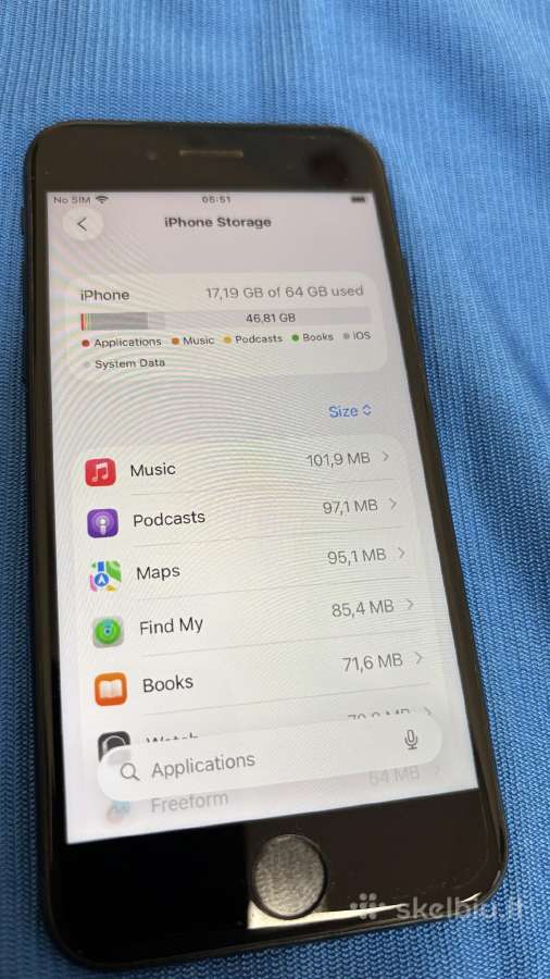 iPhone Se 64gb Midnight (2022) - nuotraukos Nr. 6