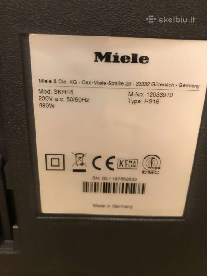 Miele siurblys - nuotraukos Nr. 3